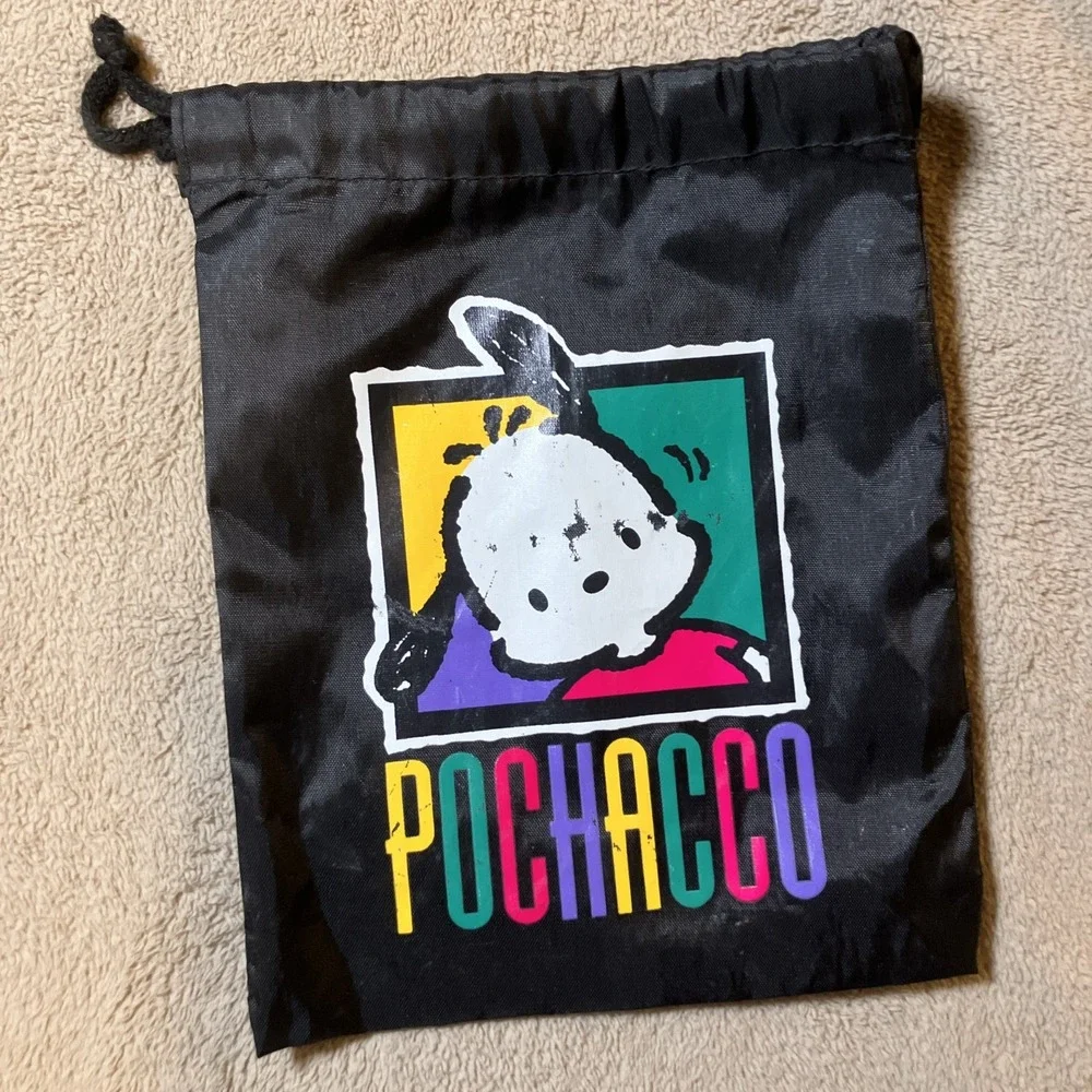 Vintage Sanrio‎ Pochacco Drawstring Bag 1994 Sanrio Co.. LTD